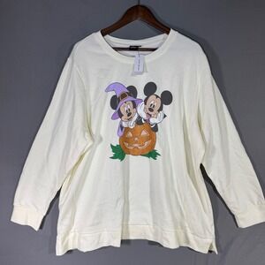 Lane Bryant Disney Mickey & Minnie Mouse Halloween Pumpkin Sweatshirt Plus Size